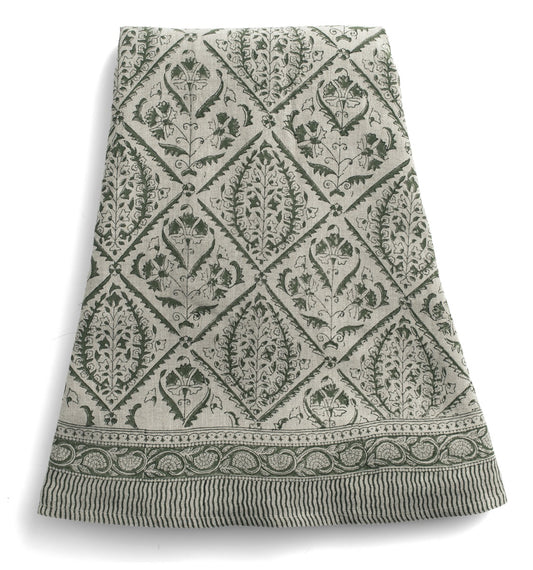 Duk Jaipur Moss Green rund 220 cm