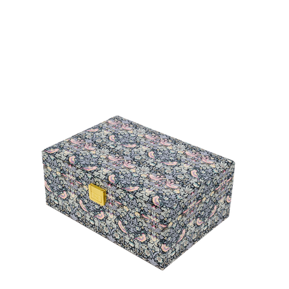 Jewelry Box Square Liberty Strawberry Thief Black