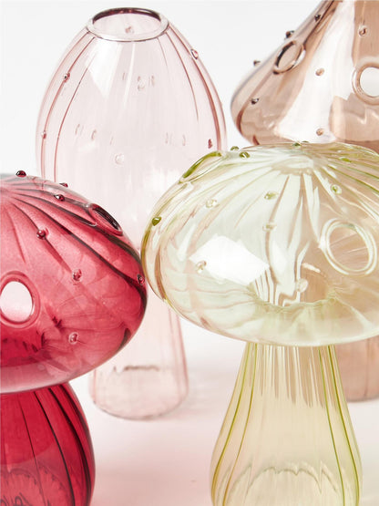 Vase mushroom gul 14 cm