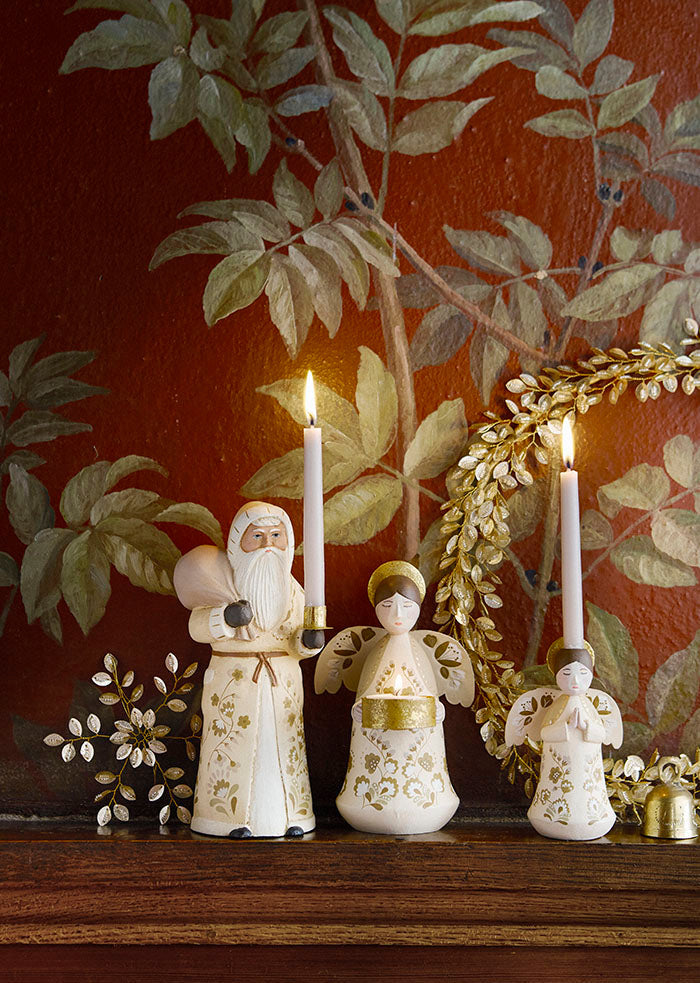 Candlestick Santa Marigold Vanilla 22 cm