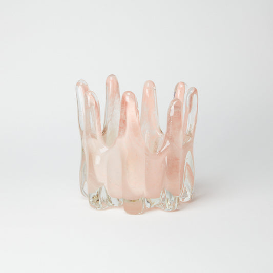 Helix lyslykt rosa 14 cm