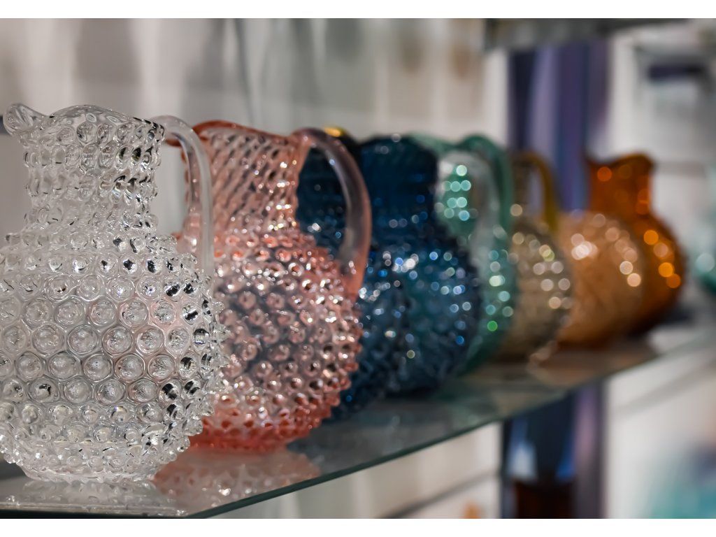 Hobnail Carafe 2L Clear