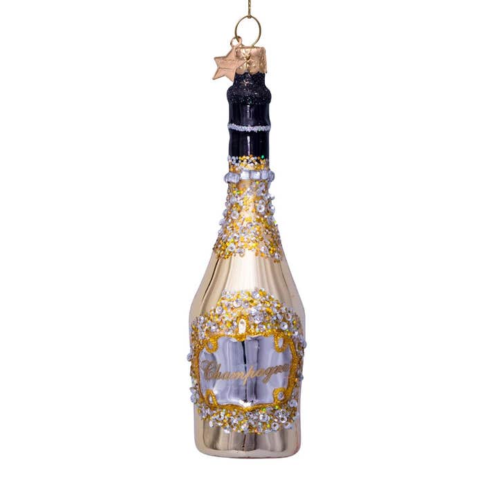 Christmas tree ornament Champagne bottle 16 cm