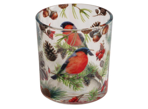 Bullfinch tea light holder 7x8 cm