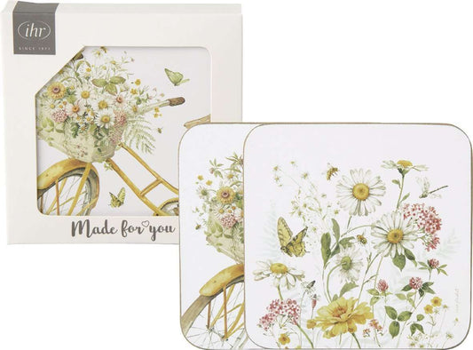 Coaster Flower Bike 4 stk