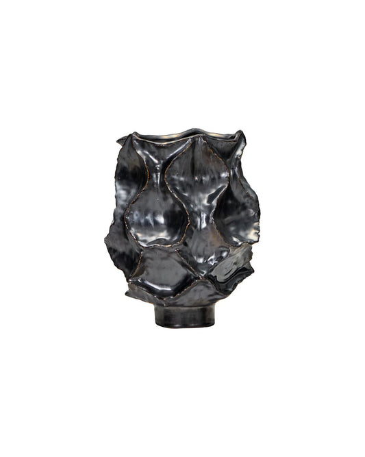 Waves Vase Antique metallic 25 cm