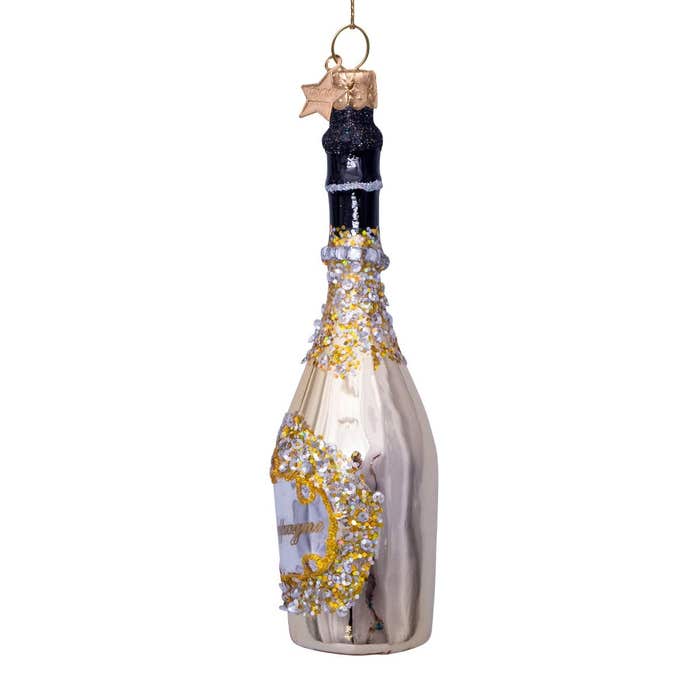 Christmas tree ornament Champagne bottle 16 cm