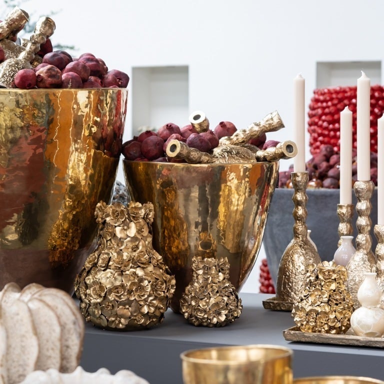 Vase Deco gold mini