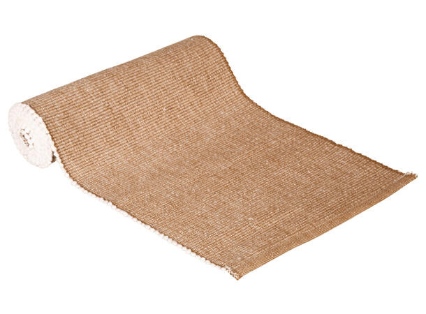 Løper ribb bomull kamel 20x130 cm