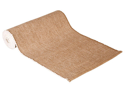 Løper ribb bomull kamel 20x130 cm