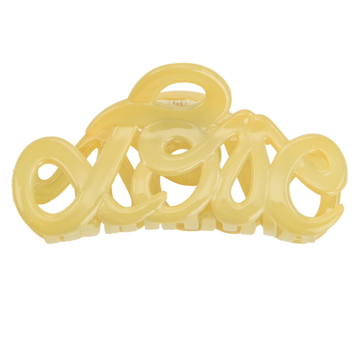 Hårklype Love Claw Yellow 8 cm