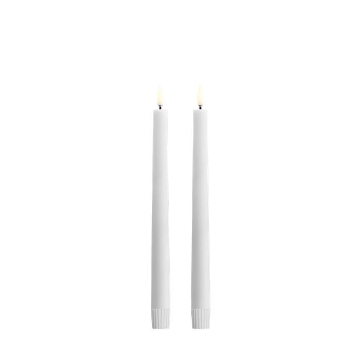 LED taper candle white 2.3x25 cm