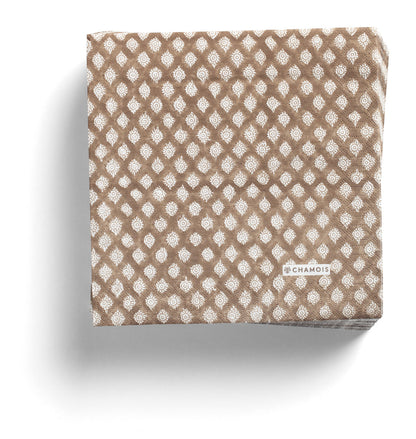 Servietter Medallion Light Brown 40x40 cm