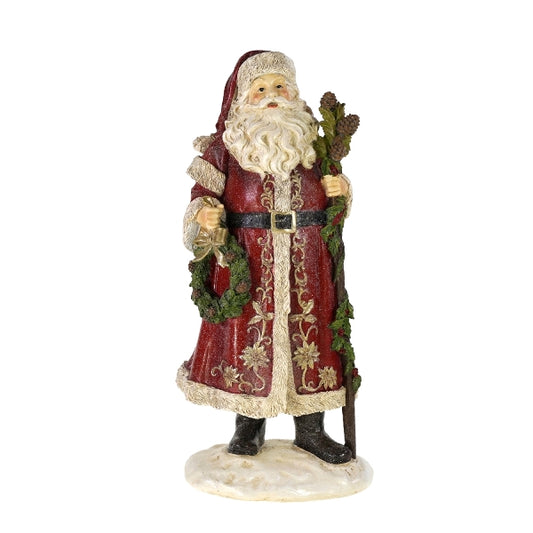 Julenisse med krans 36 cm