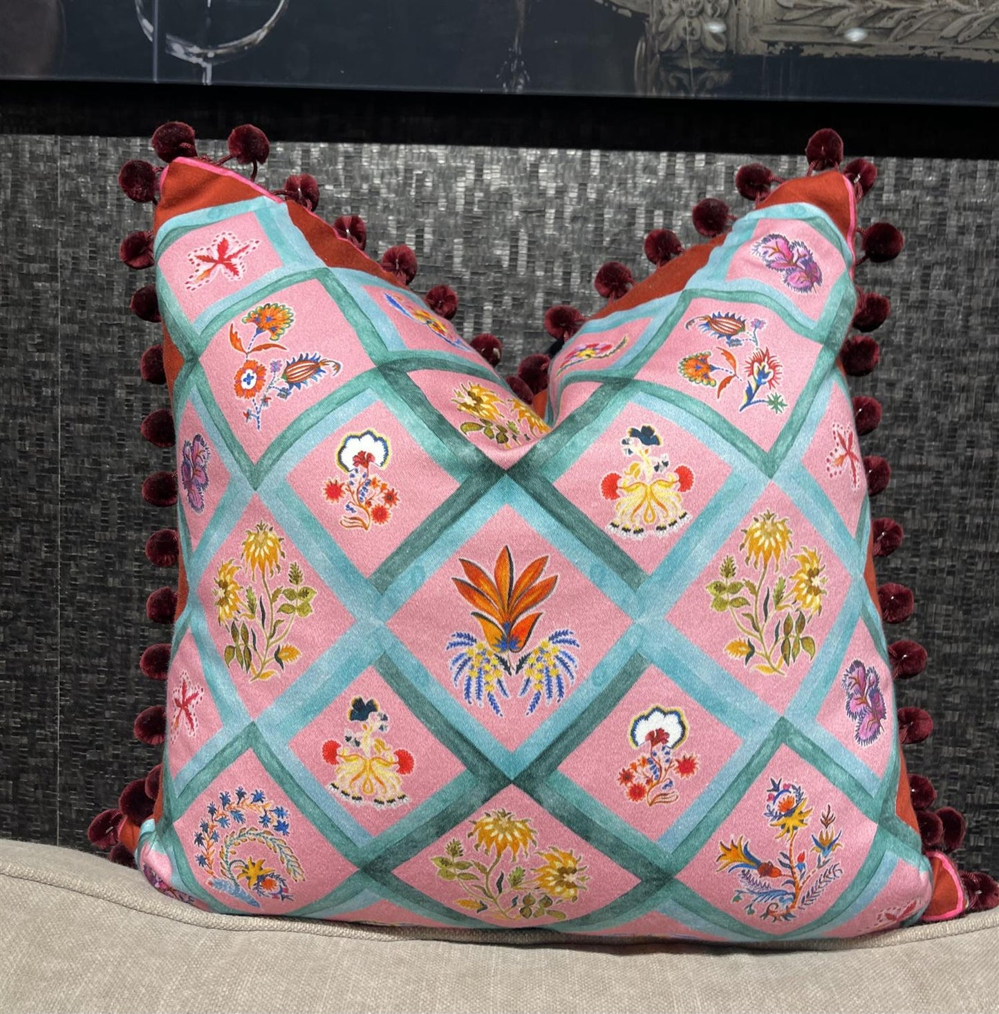 Putetrekk Lucia red 45x45 cm