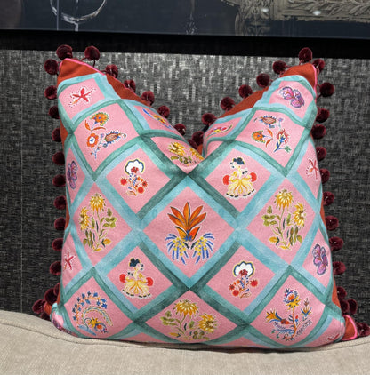 Putetrekk Lucia red 45x45 cm