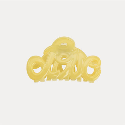 Hair Claw Love Claw Yellow 5 cm
