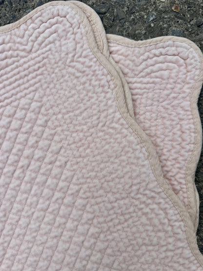 Spisebrikke velour Powder Pink