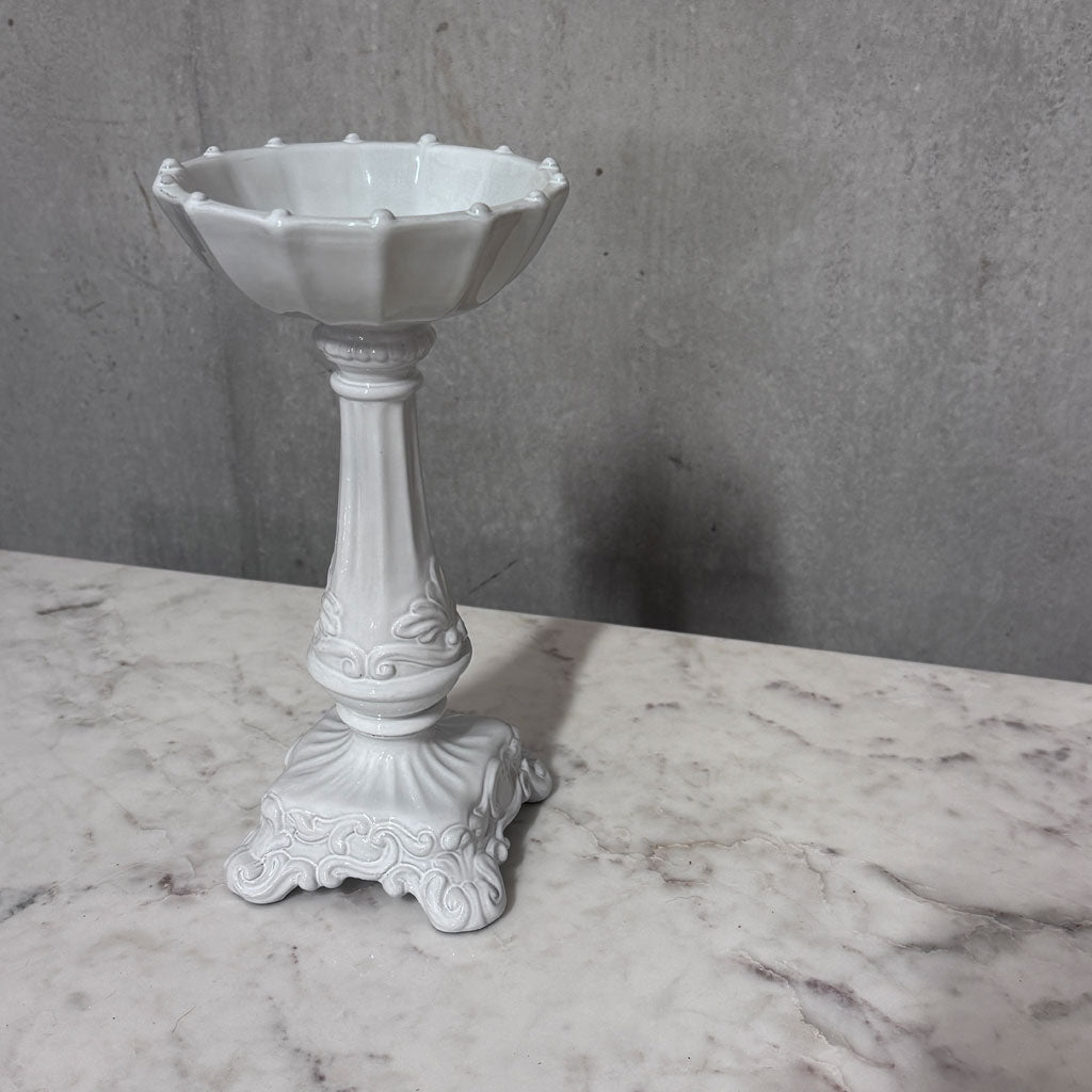 Lysestake hvit 31 cm