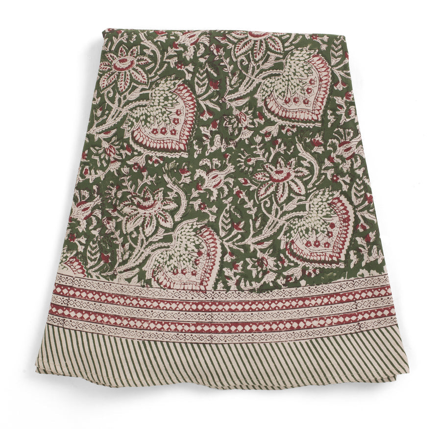 Duk Oriental green Rund 220 cm