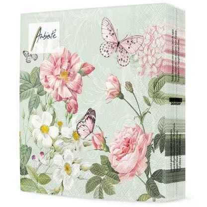 Napkin lunch Amelia green