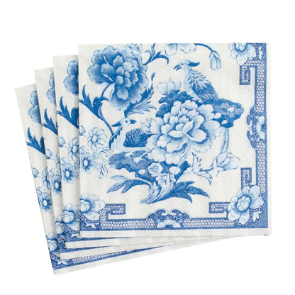 Serviett kaffe blue and white
