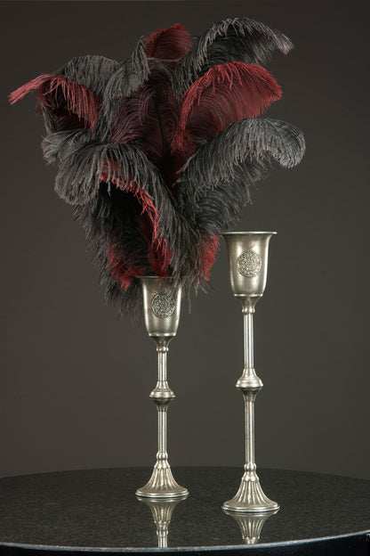 Ostrich feather wine red 30 cm