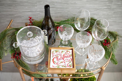 Serviettholder gull kaffe