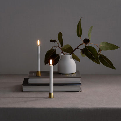 Candle Holder Mini Brass S/2