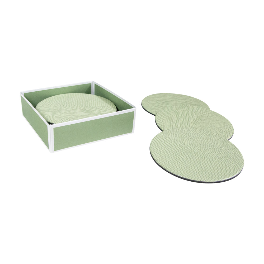 Coaster Lizard Moss green 8 stk