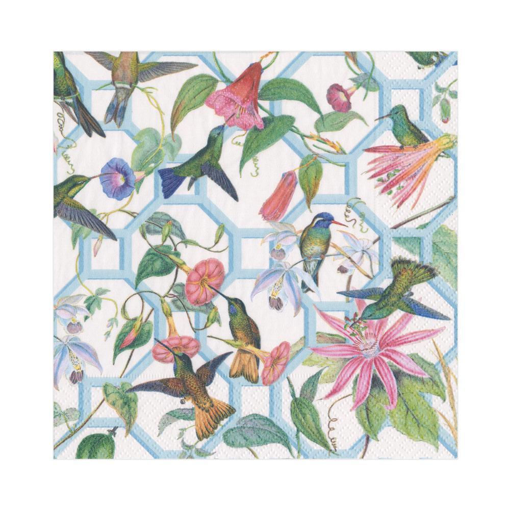 Napkin lunch Hummingbird trellis