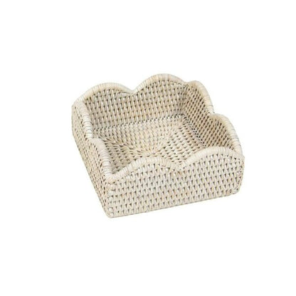Napkin holder rattan scallop Lunch