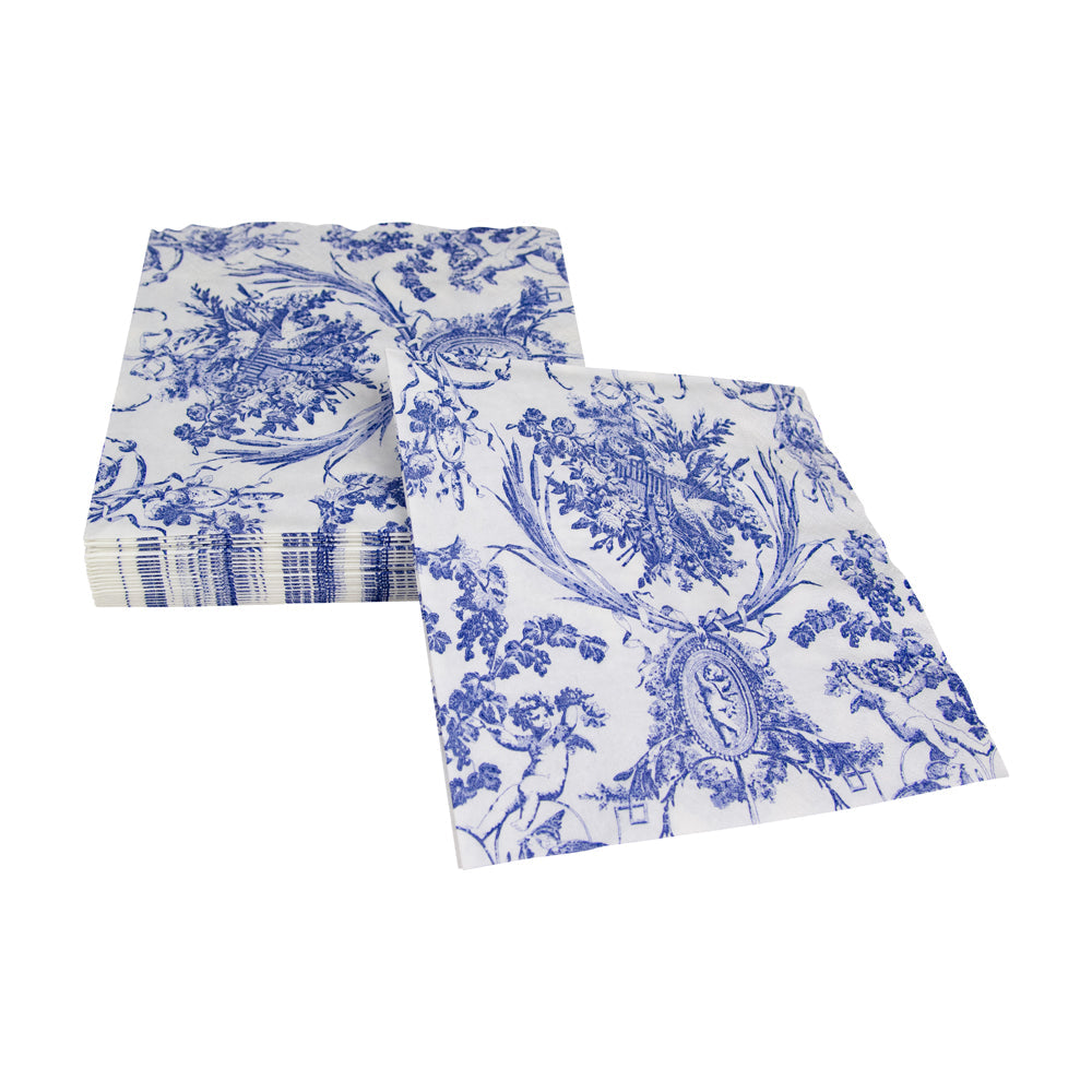 Napkin lunch romantic toile blue