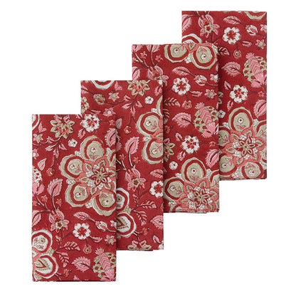 Napkin Amara Scarlet 45x45 cm S/4