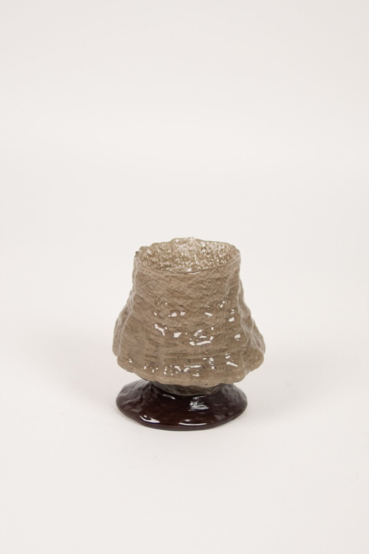 Telysholder Kiva taupe 15 cm