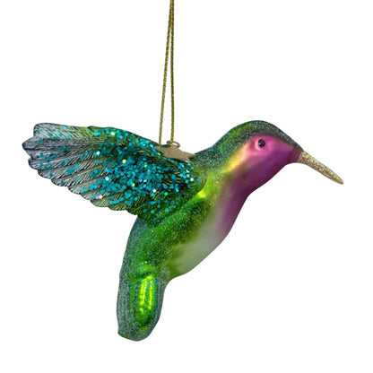 Juletrepynt Kolibri grønn 8,5 cm
