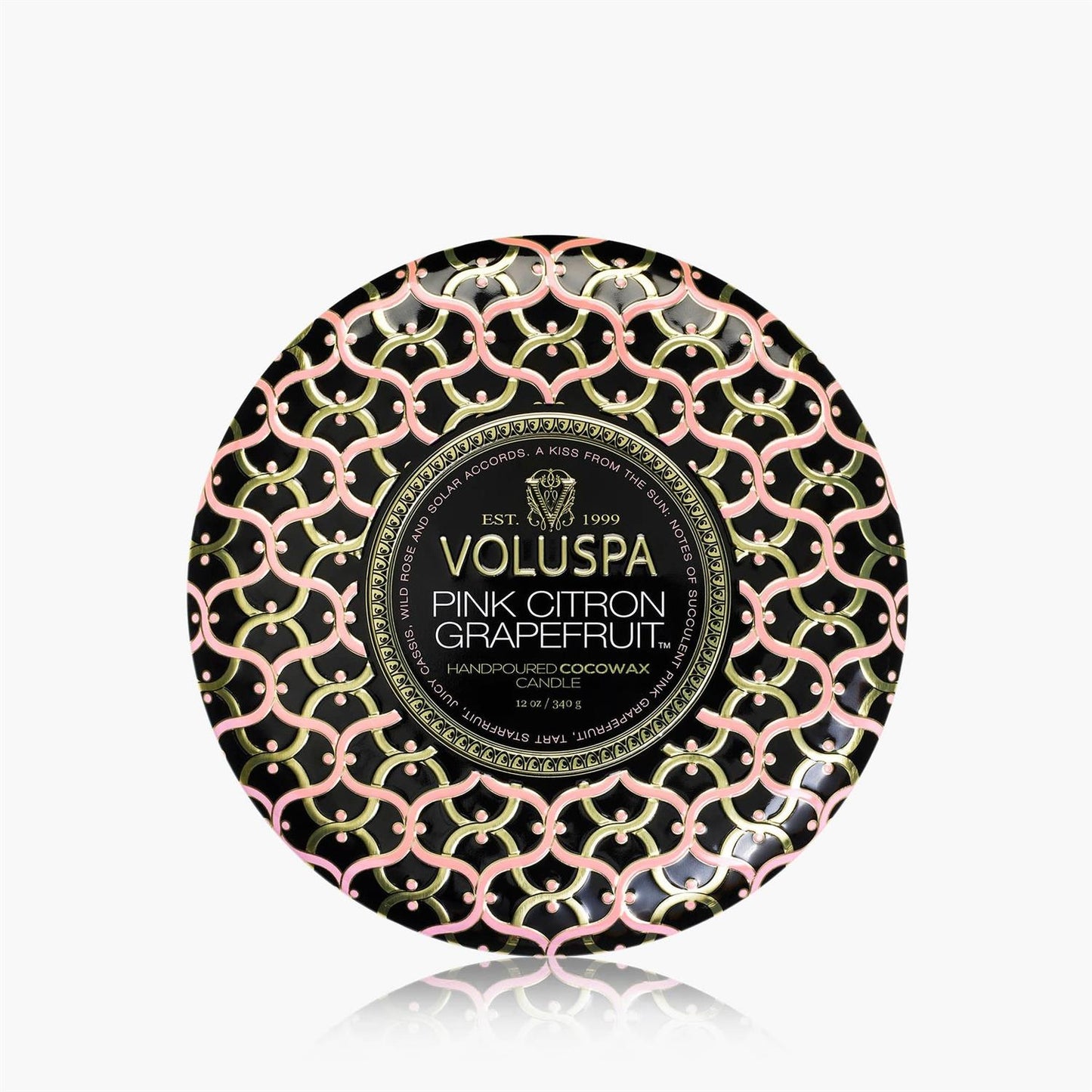 Pink Citron Grapefruit 3-Wick Tin Candle 40 Hours