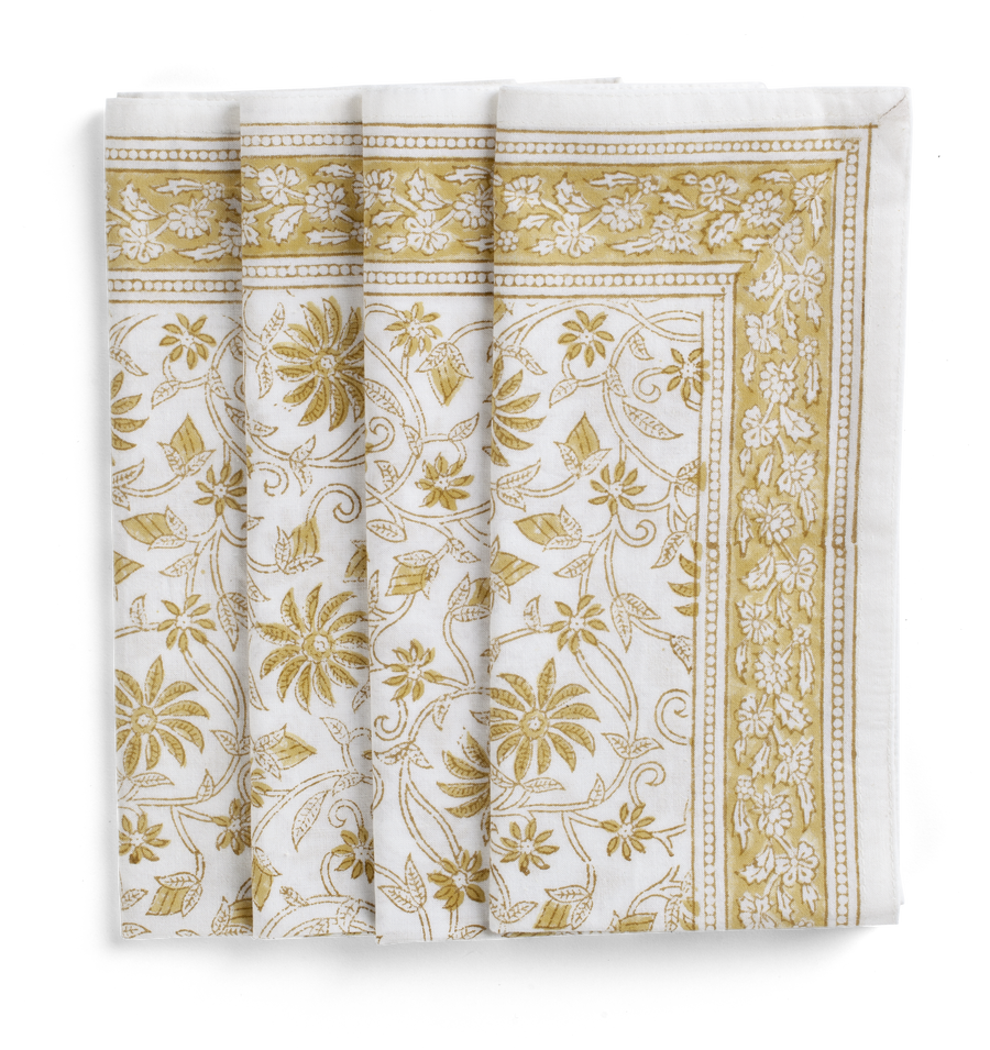 Serviett Margerita Yellow Olive 50x50 cm