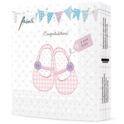 Napkin Lunch Baby Shoes Pink