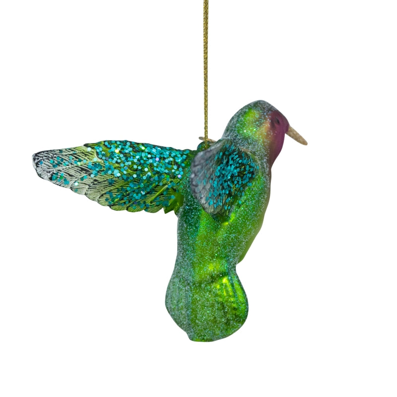 Juletrepynt Kolibri grønn 8,5 cm