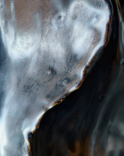 Waves Vase Antique metallic 25 cm