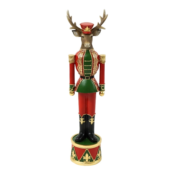 Dekor elg rød/gull 58 cm