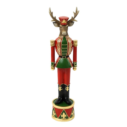 Dekor elg rød/gull 58 cm