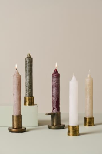 Kronelys hvit 3,8x23 cm