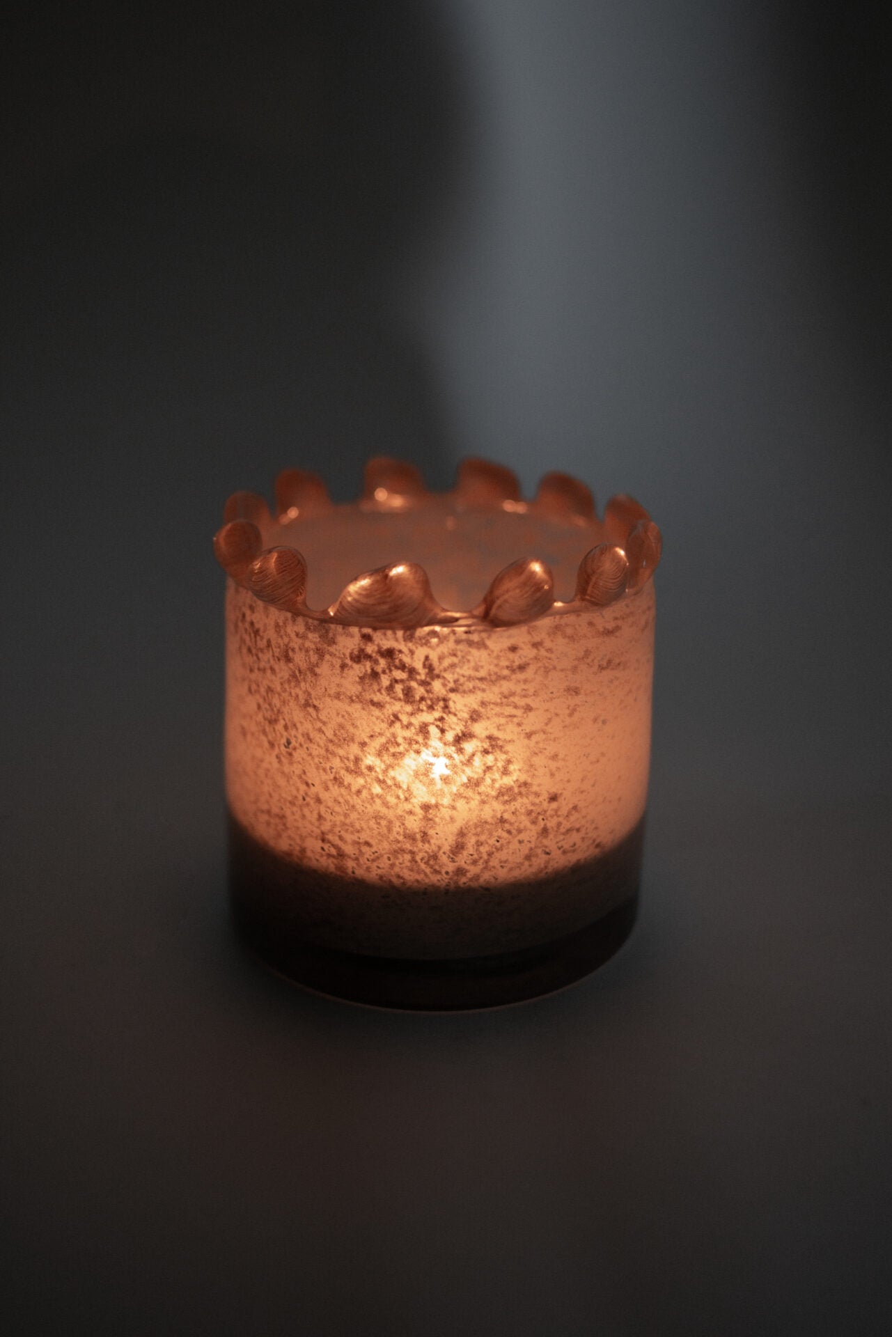 Diana telysholder taupe 10 cm