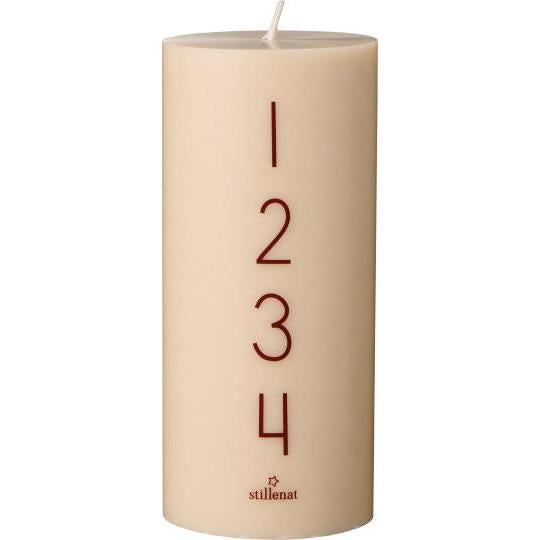 Kalenderlys 1-4 m/brune tall