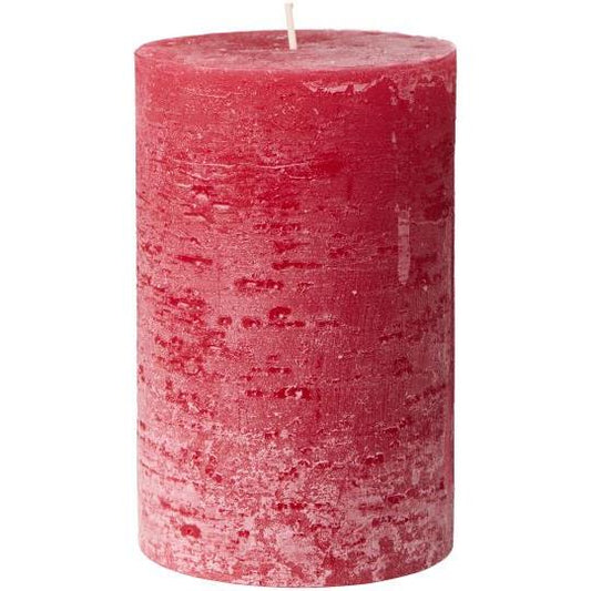 Pillar candle red 10x15 cm