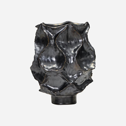 Vase Waves Antique metallic