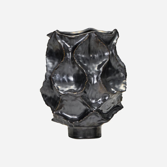 Vase Waves Antique metallic