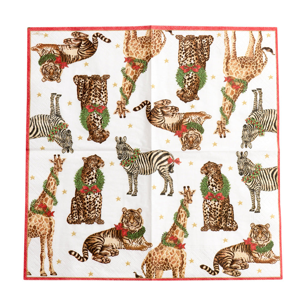 Serviett kaffe Wild Christmas